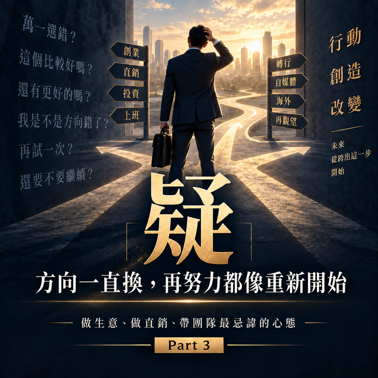 Part 3 疑:一邊做一邊懷疑會消耗創業能量