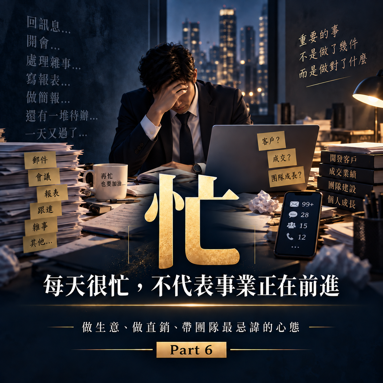Part 6 忙:每天很忙不代表事業正在前進