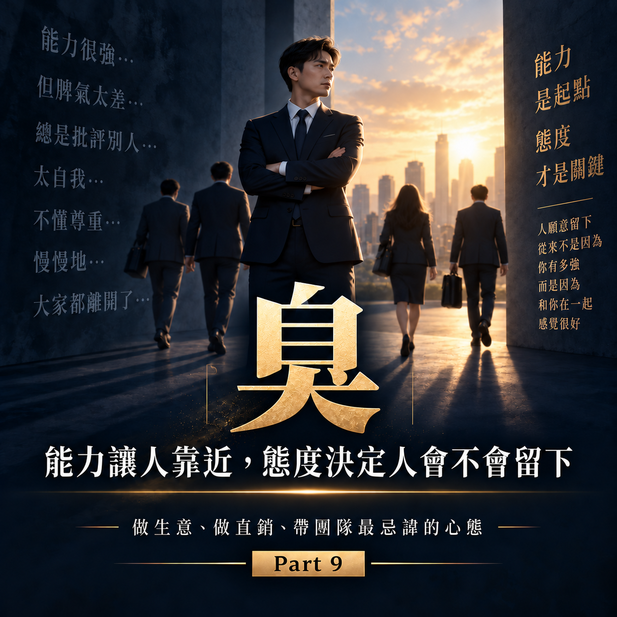 Part 9 臭:能力讓人靠近態度決定人會不會留下