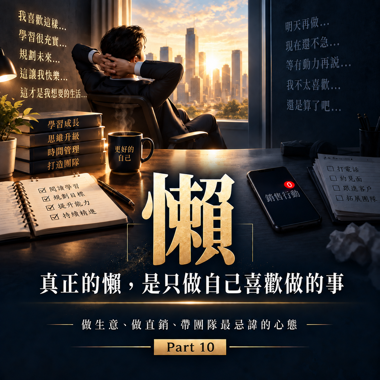 Part 10 懶:一直做舒服的事可能是在逃避重要行動